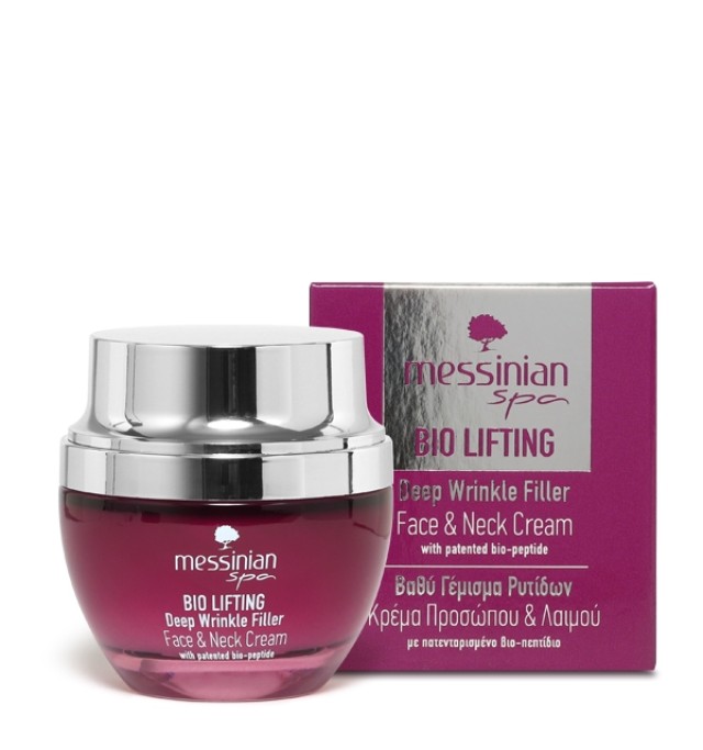 Messinian Spa Bio Lifting Face & Neck Cream Κρέμα Προσώπου & Λαιμού για Βαθύ Γέμισμα Ρυτίδων 50ml