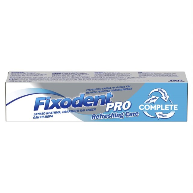 Fixodent Complete Fresh Fixing Cream for Artificial Denture Flavor of Freshness 47gr