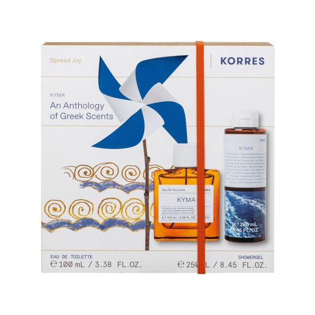 Korres PROMO Kyma Eau De Toilette Ανδρικό Άρωμα 100ml & Αφρόλουτρο Kym …