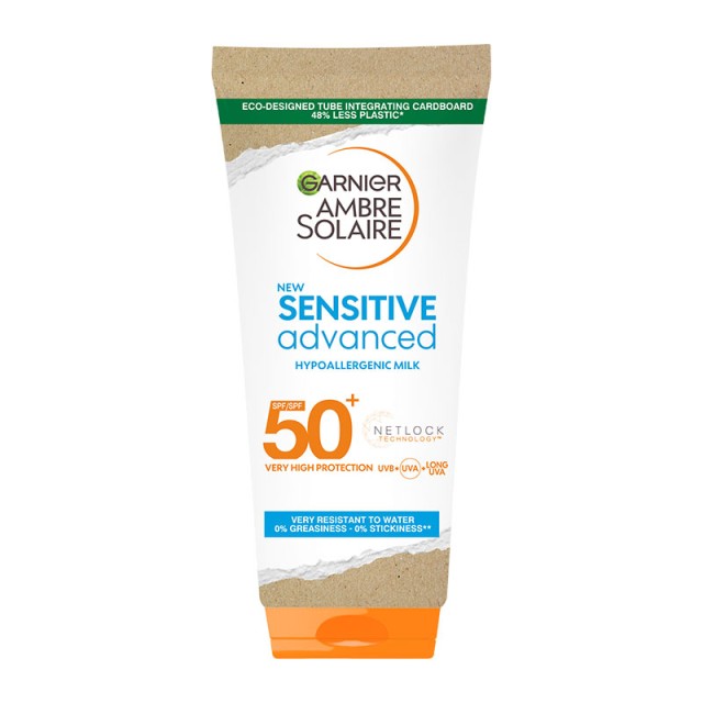 Garnier Ambre Solaire SPF50+ Advanced Sensitive Αντηλιακό Γαλάκτωμα Σώ … Garnier Ambre Solaire SPF50+ Advanced Sensitive Αντηλιακό Γαλάκτωμα Σώ …