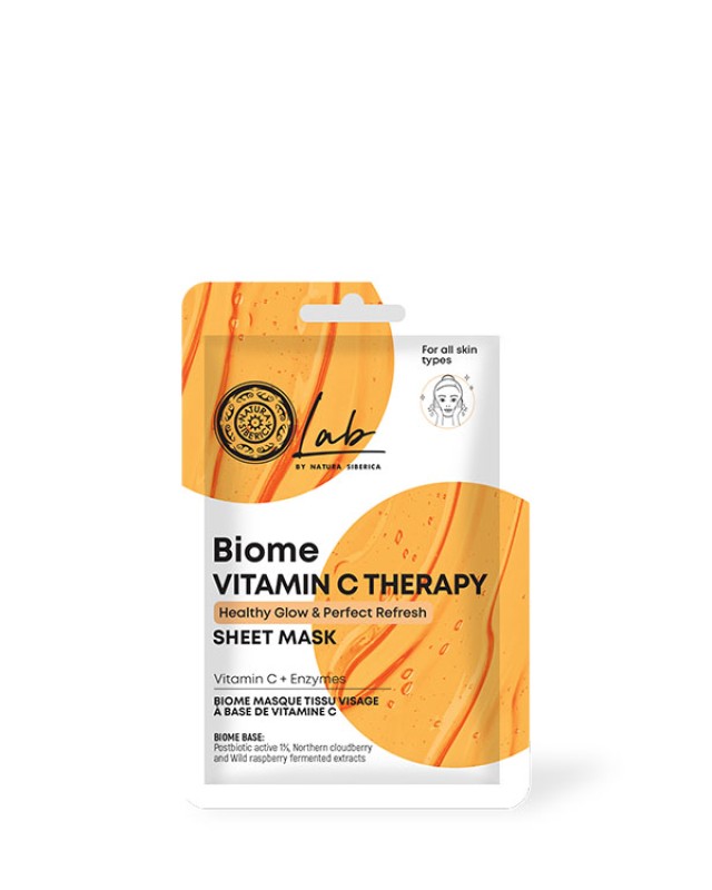 Natura Siberica Biome Vitamin C Therapy Sheet Mask Μάσκα Προσώπου για …