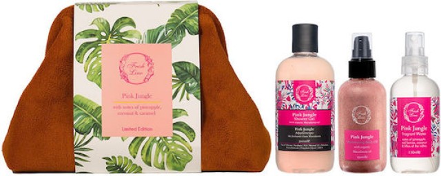 Fresh Line PROMO Pink Jungle Τροπικό Αφρόλουτρο 300ml & Ξηρό Λάδι Λάμψ …