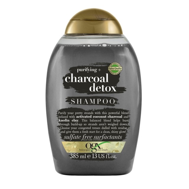 OGX Charcoal Detox Σαμπουάν για Αποτοξίνωση & Βαθύ Καθαρισμό 385ml