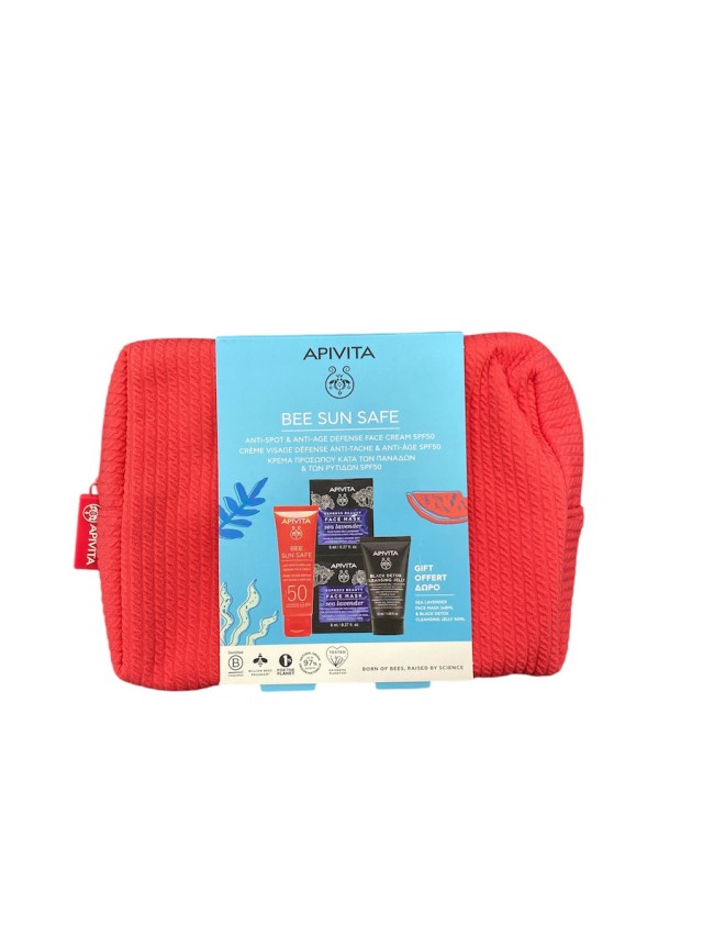 Apivita PROMO Bee Sun Safe SPF50 Anti Spot & Anti Age 50ml - Black Det …