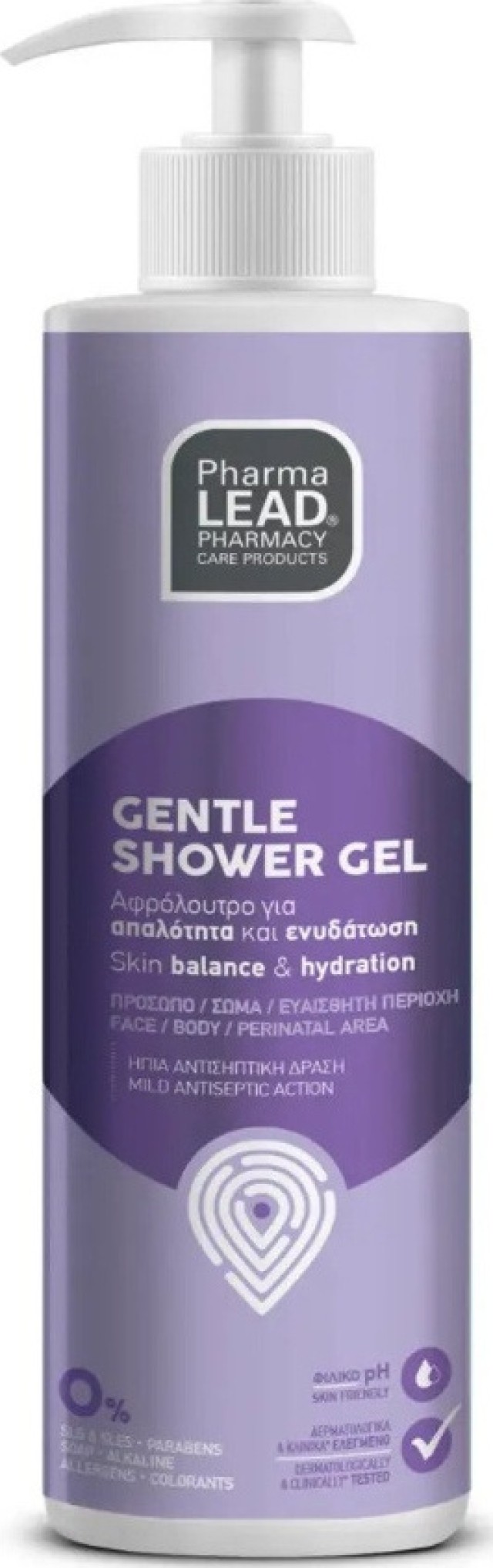 PharmaLead Gentle Shower Gel Αφρόλουτρο για Απαλότητα - Ενυδάτωση για Πρόσωπο και Σώμα 500ml