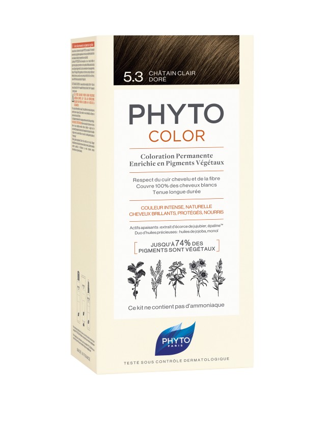 Phyto PhytoColor Μόνιμη Βαφή Μαλλιών No5.3 Καστανό Ανοιχτό Χρυσό Phyto PhytoColor Μόνιμη Βαφή Μαλλιών No5.3 Καστανό Ανοιχτό Χρυσό
