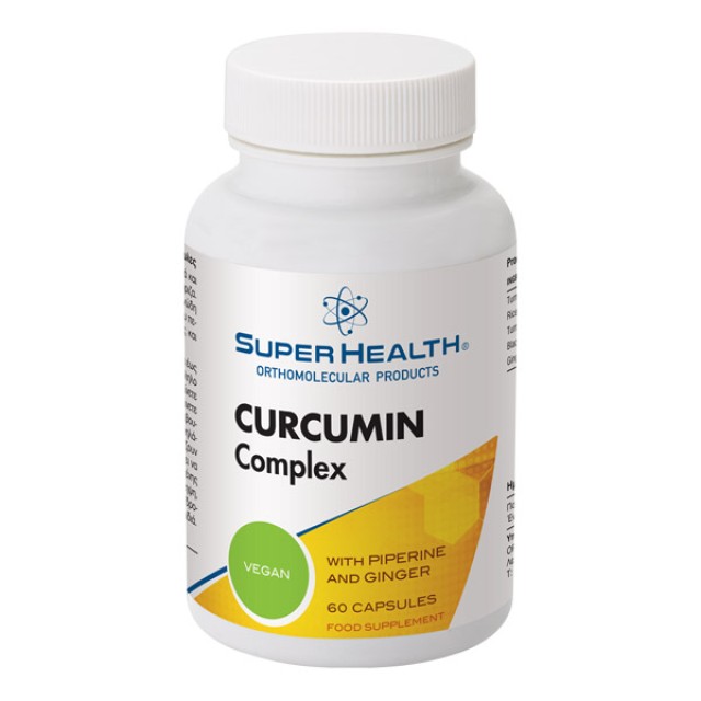 Super Health Curcumin Complex Συμπλήρωμα Διατροφής με Αντιοξειδωτική & Αντιφλεγμονώδη Δράση 60 Κάψουλες