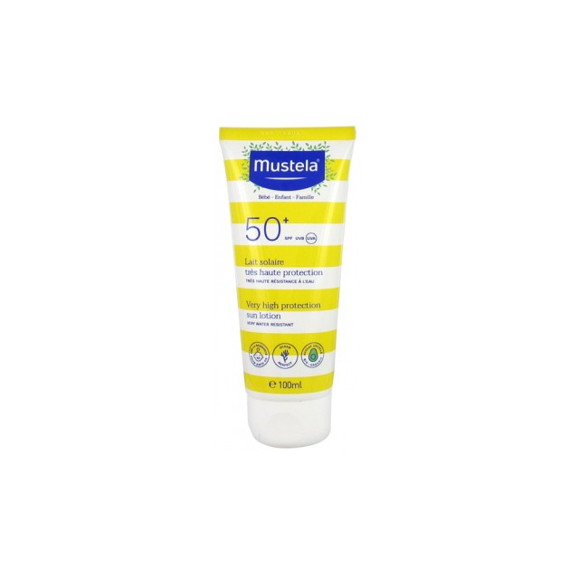 Mustela Sun Lotion SPF50+ Αντηλιακό Γαλάκτωμα Προσώπου & Σώματος για Ό &hellip;
