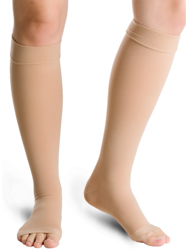 Varisan TOP CCL2 AD (23-32mmHg) Κάλτσες Κάτω Γόνατος Μπεζ Ανοιχτά Δάχτ &hellip;