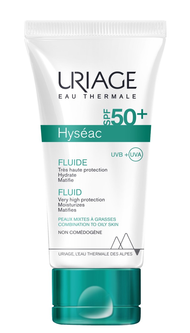 Uriage Hyseac SPF50+ Fluid Αντηλιακή Κρέμα Προσώπου για Μικτές / Λιπαρές Επιδερμίδες 50ml