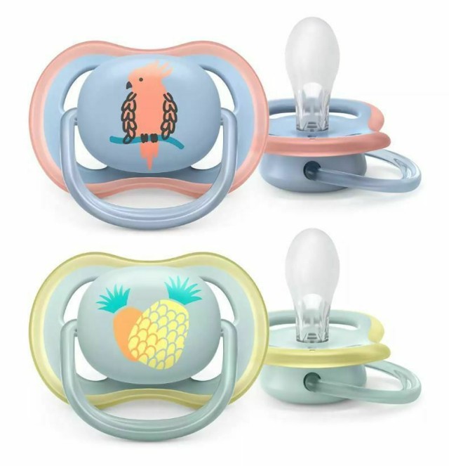 Avent Philips Ultra Air Πιπίλες Σιλικόνης για 0-6m+ Αγόρι Παπαγάλος - …