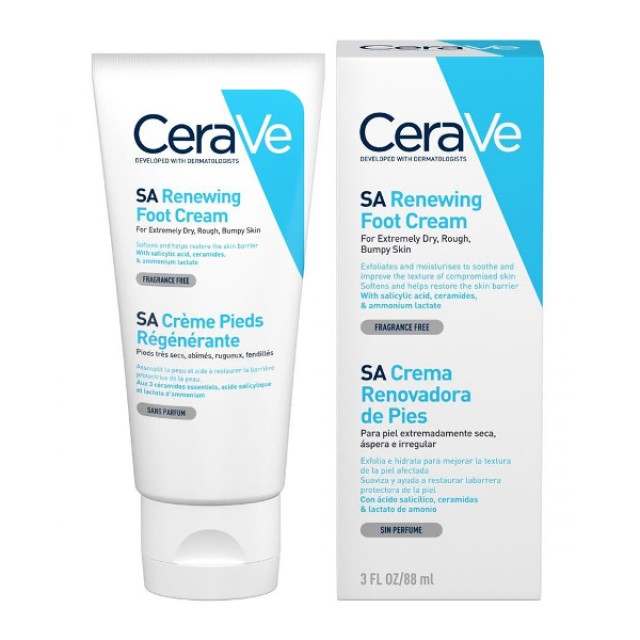 CeraVe Renewing SA Foot Cream Αναπλαστική Κρέμα Ποδιών 88ml CeraVe Renewing SA Foot Cream Αναπλαστική Κρέμα Ποδιών 88ml