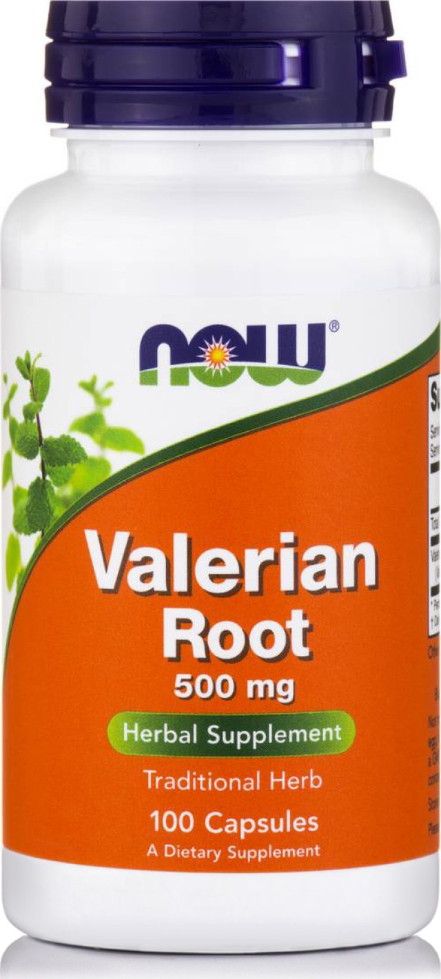Now Foods Valerian Root 500mg Συμπλήρωμα Διατροφής Κατά της Αϋπνίας 100 Κάψουλες