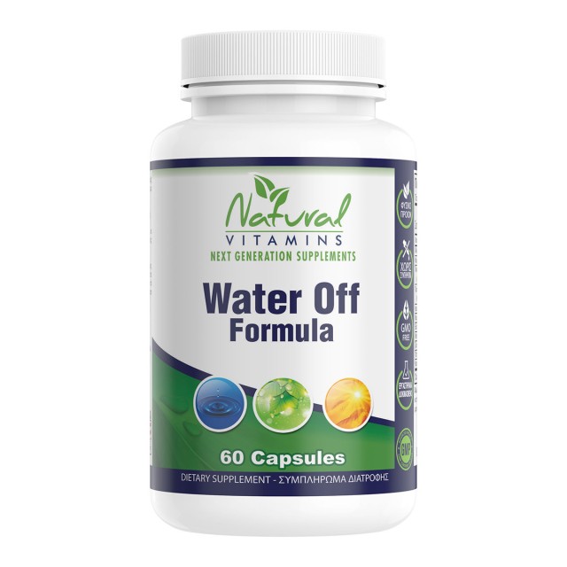 Natural Vitamins Water Off Formula Συμπλήρωμα Διατροφής για το Ουροποιητικό Σύστημα 60 Κάψουλες