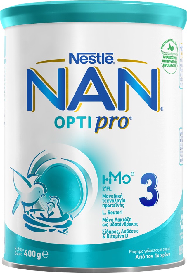 Nestle NAN Optipro 3 Γάλα 3ης Βρεφικής Ηλικίας από 12m 400gr