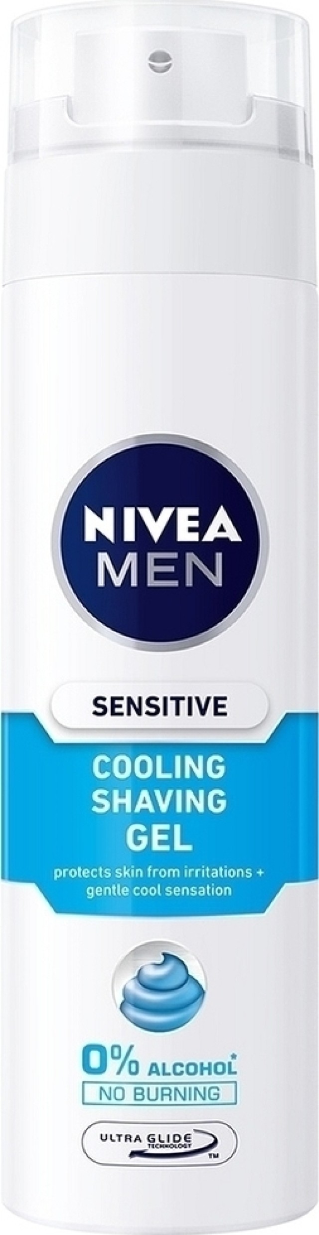 Nivea Men Sensitive Cooling Shaving Ανδρικό Gel Ξυρίσματος 200ml