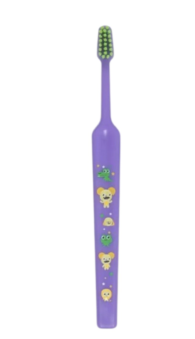 Tepe Good Mini XSoft Kids Παιδική Οδοντόβουρτσα Πολύ Μαλακή Μωβ με Σχέδια 1 Τεμάχιο