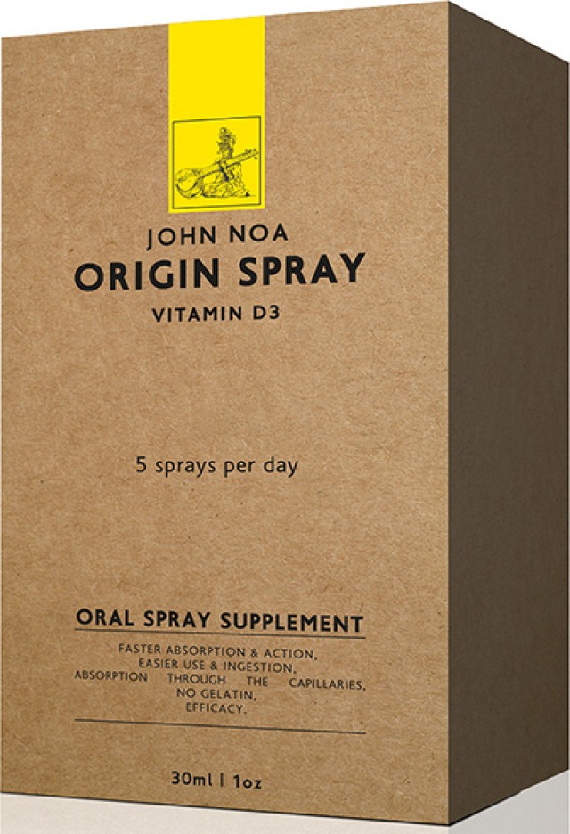 John Noa Origin Spray Vitamin D3 1000IU Συμπλήρωμα Διατροφής Λιποσωμιακής Φόρμουλας σε Μορφή Spray με Γεύση Πορτοκάλι 30ml
