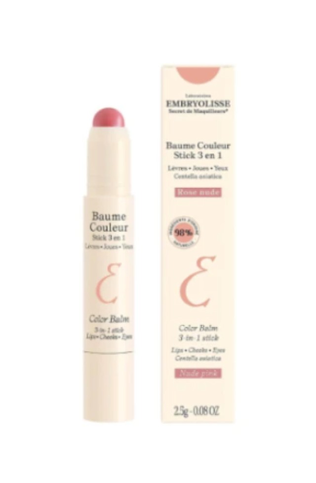 Embryolisse. Color Balm 3 in 1 Stick Nude Pink Πολυχρηστικό Στικ Προσώ &hellip;