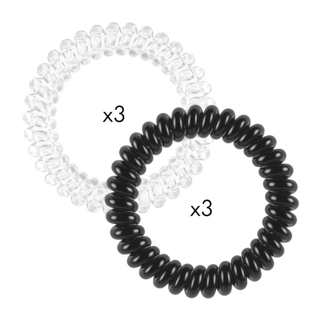 Invisibobble Ib Slim Elegant Hair Spiral Λαστιχάκια Μαλλιών Διάφανο & …