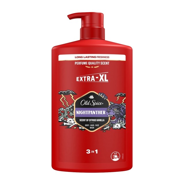 Old Spice Nightpanther 3 in 1 Ανδρικό Αφρόλουτρο & Σαμπουάν 1000ml με … Old Spice Nightpanther 3 in 1 Ανδρικό Αφρόλουτρο & Σαμπουάν 1000ml με …