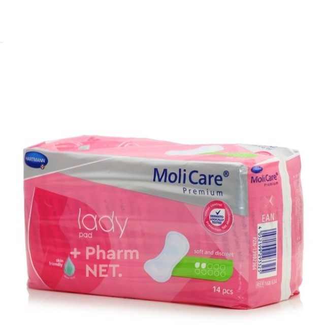 Hartmann MoliCare Premium Lady Pad 2 Drops Επιθέματα Ακράτειας 2 Σταγό &hellip;