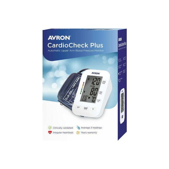 Avron CardioCheck Plus Ψηφιακό Πιεσόμετρο Μπράτσου 1 Τεμάχιο