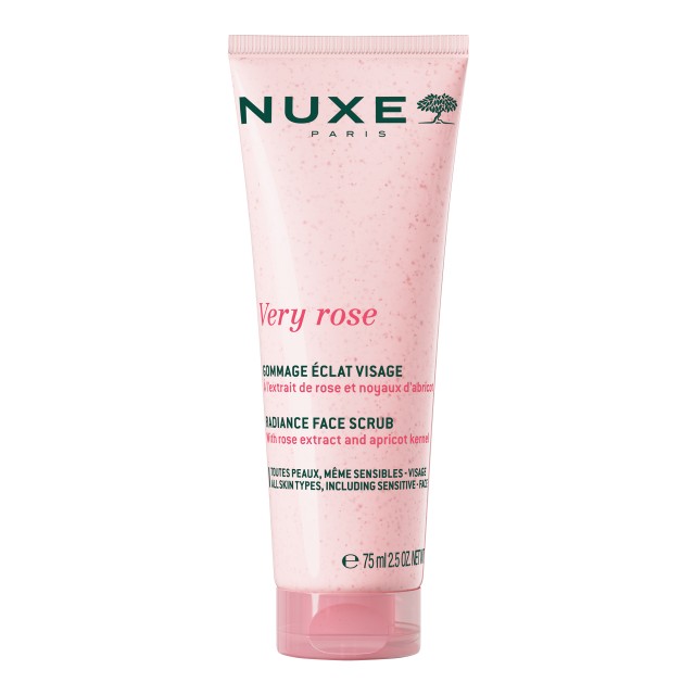Nuxe Very Rose Scrub Προσώπου για Όλους τους Τύπους Επιδερμίδας 75ml
