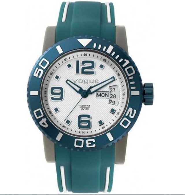 Vogue Attitude Petrol Rubber Strap Γυναικείο Ρολόι με Λουρί Σιλικόνης …