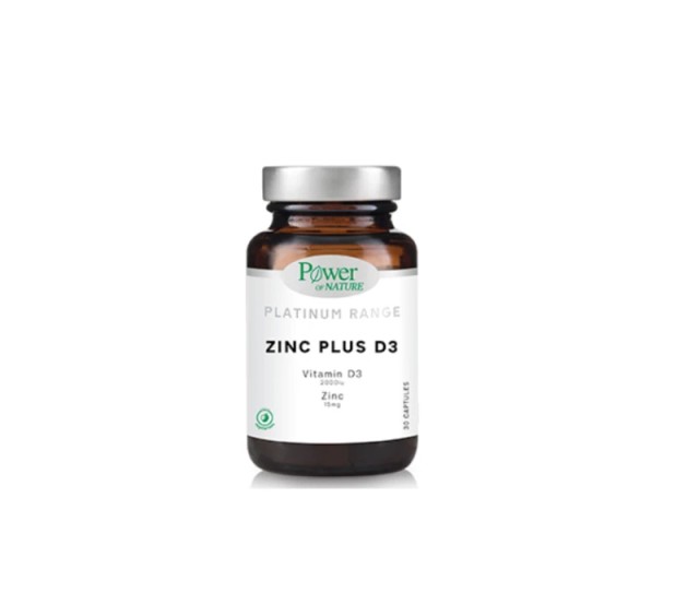 Power of Nature Platinum Range Zinc Plus D3 Συμπλήρωμα Διατροφής Ανοσο &hellip;