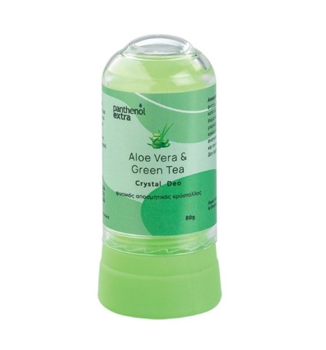 Medisei Panthenol Extra Aloe Vera & Green Tea Crystal Deo Αποσμητικό Στικ 24ωρης Ενυδάτωσης 80gr