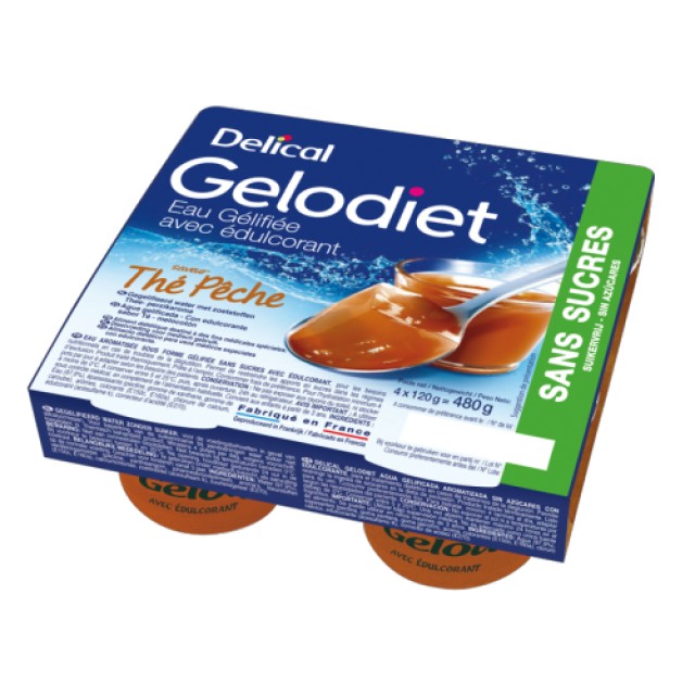 Medihub Delical Gelodiet Πουτίγκα Ζελέ Γεύση Ροδάκινο, 4 Τεμάχια x120g Medihub Delical Gelodiet Πουτίγκα Ζελέ Γεύση Ροδάκινο, 4 Τεμάχια x120g