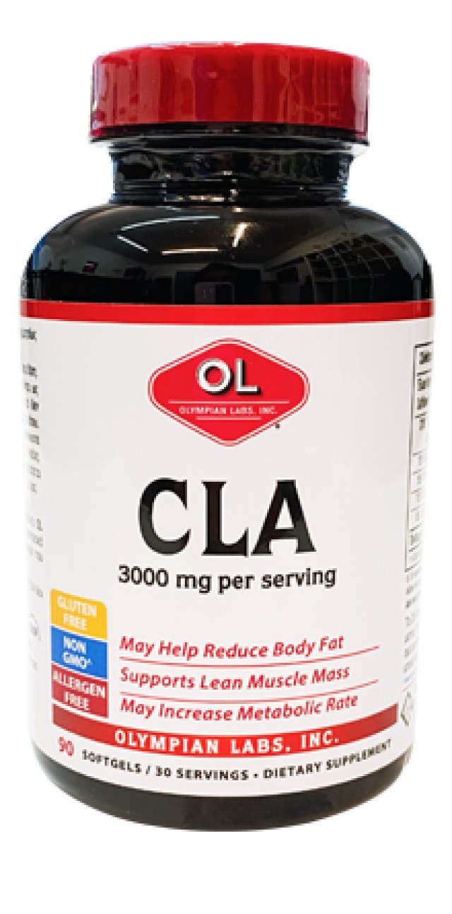 Olympian Labs CLA 3000mg Συμπλήρωμα Διατροφής για Μείωση Λίπους & Αύξηση της Μυϊκής Μάζας 90 Κάψουλες