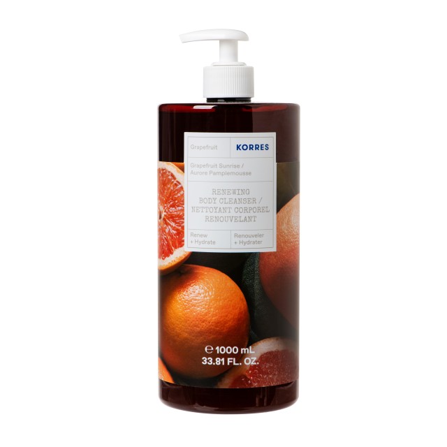 Korres Renewing Body Cleanser Αναζωογονητικό Αφρόλουτρο με Άρωμα Grapefruit 1000ml