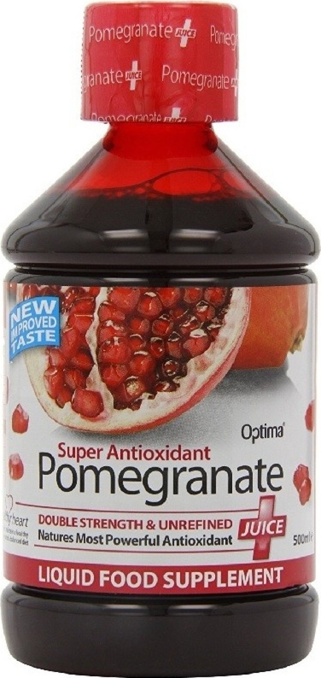 Optima Super Antioxidant Pomegranate Juice Αντιοξειδωτικός Χυμός με Γεύση Ρόδι 500ml