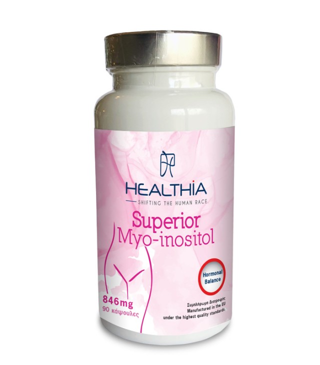 Healthia Superior Myo-Inositol 846mg Συμπλήρωμα Διατροφής για την Υποσ &hellip;