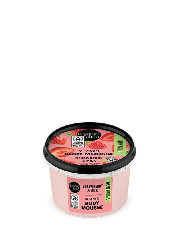 Natura Siberica Organic Shop Strawberry & Milk Yoghurt Body Mousse Βιο …