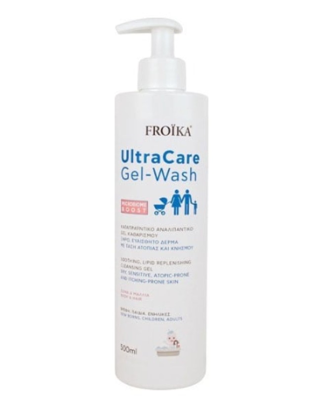 Froika Ultra Care Καταπραϋντικό Gel Wash Καθαρισμού Σώματος & Μαλλιών 500ml