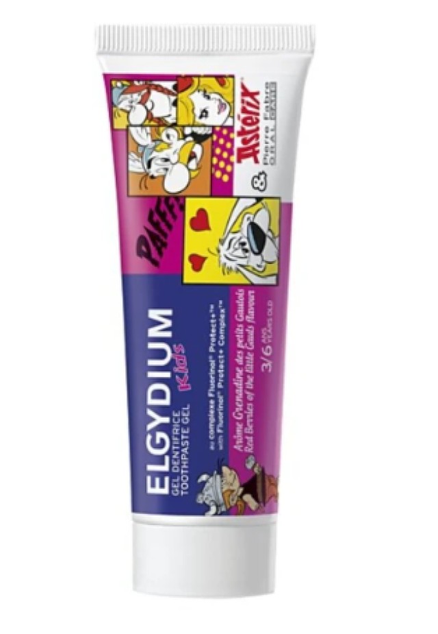 Elgydium Kids Asterix Παιδική Οδοντόκρεμα 1000ppm με Γεύση Κόκκινα Μού …