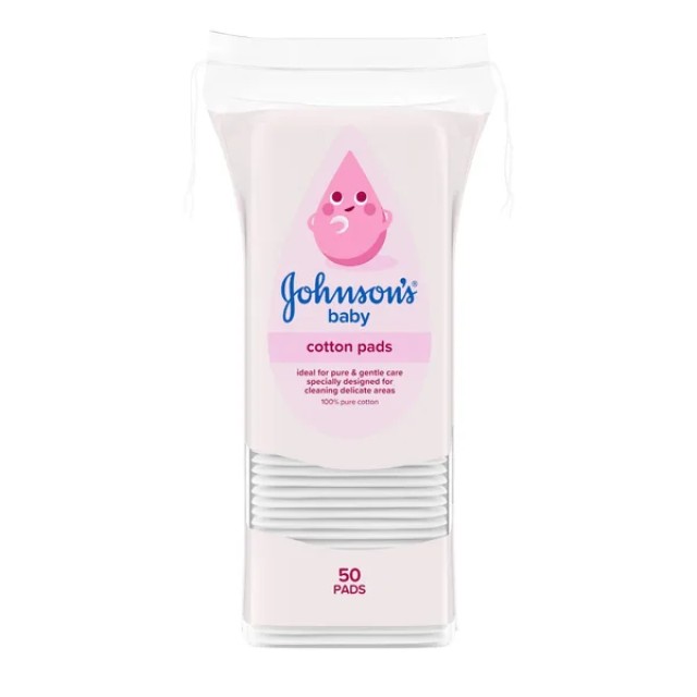 Johnsons® Baby Cotton Pads Δίσκοι Βαμβακιού, 50 Τεμάχια Johnsons® Baby Cotton Pads Δίσκοι Βαμβακιού, 50 Τεμάχια