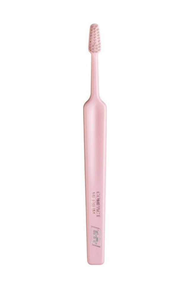 TePe Select Compact Medium Οδοντόβουρτσα Ενηλίκων Μέτρια Ροζ 1 Τεμάχιο
