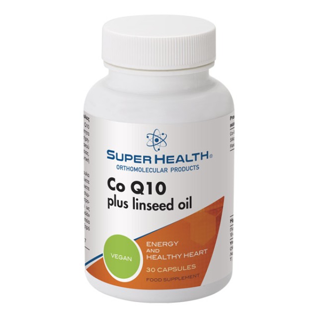 Super Health Co Q10 Plus Linseed Oil Συμπλήρωμα Διατροφής με Αντιοξειδ …