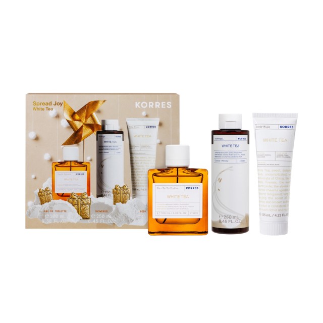 Korres PROMO White Tea Eau De Toilette Γυναικείο Άρωμα 100ml & White Tea Shower Gel Αφρόλουτρο 250ml & White Tea Body Milk Ενυδατικό Γαλάκτωμα Σώματος 125ml Korres PROMO White Tea Eau De Toilette Γυναικείο Άρωμα 100ml & White …
