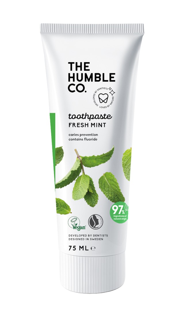 The Humble Co. Natural Toothpaste Fresh Mint Φυσική Οδοντόκρεμα με Γεύση Μέντα 75ml