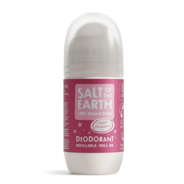 Salt of the Earth Sweet Strawberry Refillable Αποσμητικό Επαναγεμιζόμενο σε Roll on 75ml