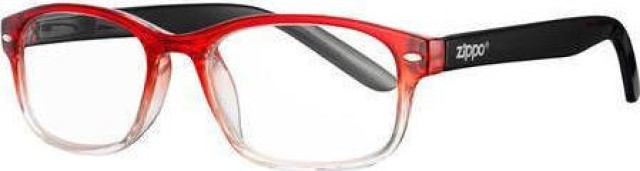 Zippo Γυαλιά Πρεσβυωπίας Κοκάλινα Χρώμα:Κόκκινο με Μαύρους Βραχίονες [31Z-B1-RED] +2.50