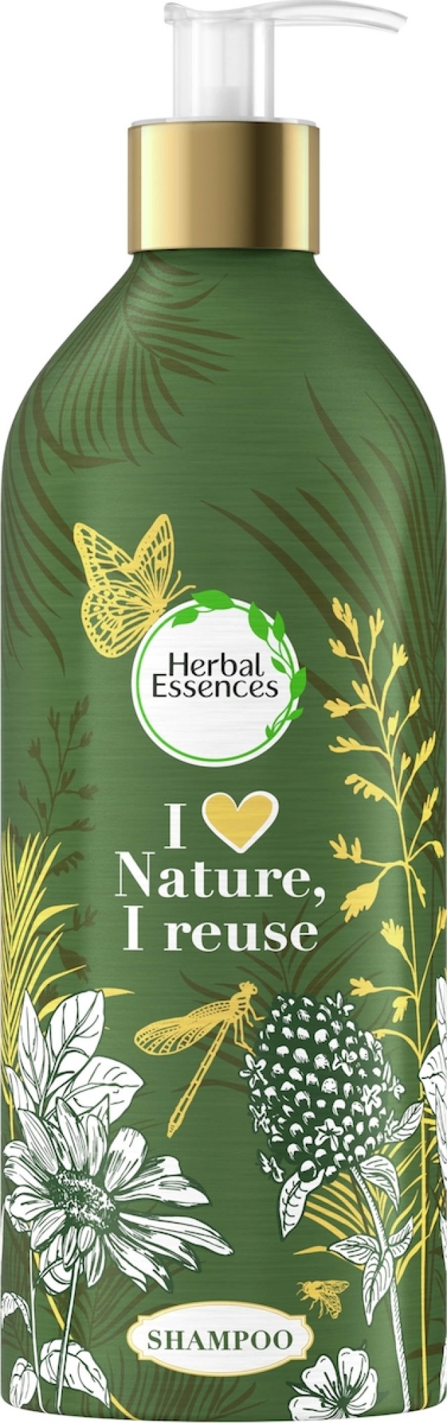 Herbal Essences Argan Oil Shampoo Σαμπουάν με Λάδι Argan για όλους τους Τύπους Μαλλιών σε Συλλεκτικό Μεταλλικό Μπουκάλι με Αντλία 430ml