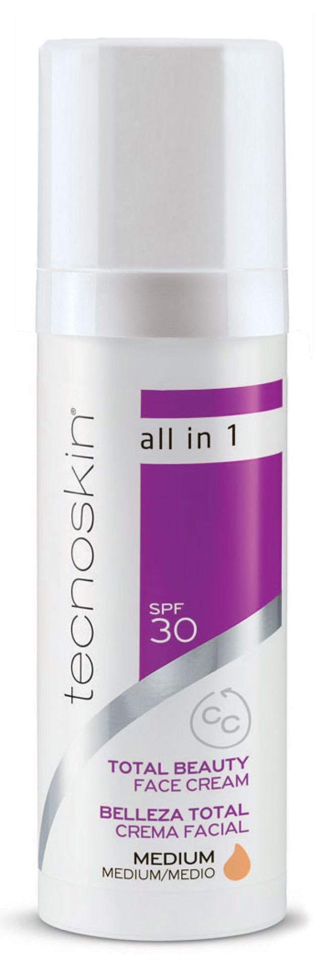 Tecnoskin Total Beauty Face Cream CC Medium SPF30 Αντιρυτιδική Κρέμα Π &hellip;