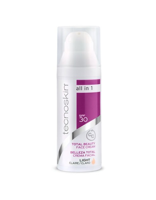 Tecnoskin Total Beauty Face Cream CC Light SPF30 Αντιρυτιδική Κρέμα Πρ &hellip;