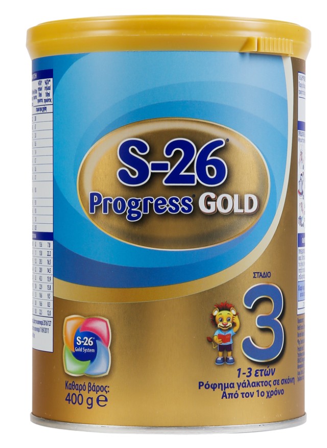 Wyeth S-26 Progress Gold 3 Γάλα σε Σκόνη 1-3 ετών 400gr